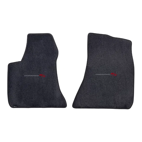 600656 – COVERCRAFT Floor Mat, Ebony Direct-Fit White Durango/ Red R/T Logo Nylon Pile Carpet Textured Non-Slip Backi...